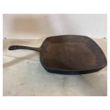 vintage Wagner Ware square cast iron skillet