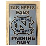 Tar Heels Parking only sign