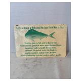 Give a man a fish wall decor