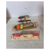 4 assorted fishing lures