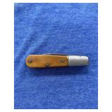 Barlow pocket knife, with bone handle scales and e