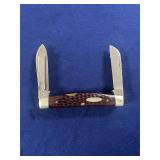 red bone Case XX Stockman pocket knife