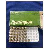 Partial box Remington .45 caliber ammunition, spec