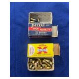 vintage .22 caliber rimfire ammunition