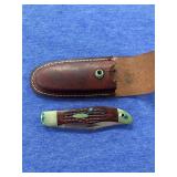 vintage Case XX folding hunter pocket knife with j