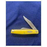 Case Yellow Trapper pocket knife in bright yellow