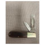 vintage Case XX Barlow pocket knife featuring two