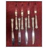 Gorham Sterling Handled flatware Stainless Blade