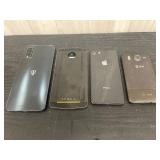 4 used phones lot