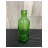 antique green 7-up bottle