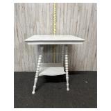 Vintage wooden two tier side table