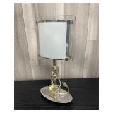 Nathalie Grenon Fontana Arte white & chrome table