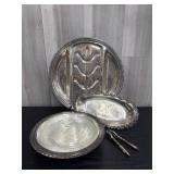 Silver dishes lot