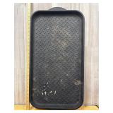 Rubber dog bowl mats