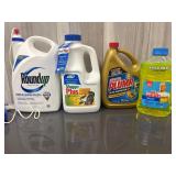 Lot of outdoor and cleaning supplies