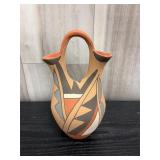 Hand-painted pottery Jemez wedding vase from the J