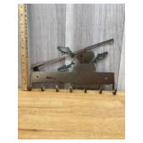 Metal fly fishing trout wall mounted key rack