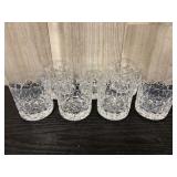 7 Stuart Crystal Cheltenham pattern whiskey glasse