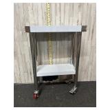 Metal rolling work cart/table