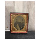 Miniature daguerreotype of brothers