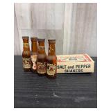Budweiser mini-bottle salt & pepper shakers