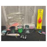Fishing supplies lot