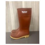 pair of vintage brown LaCrosse knee-high rubber wo