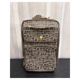 Diane von Furstenberg monogram rolling suitcase