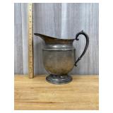 antique silver-plated pedestal water pitcher