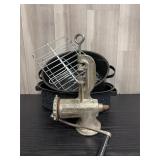 Graniteware enamel roasting pans & meat grinder lo