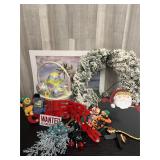 Colorful holiday decor lot