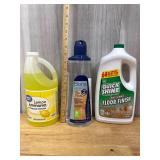 All purpose cleaner and bona hard wood floor clean