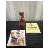 miniature Pearwood chair c. 1900 from the 'Take a