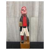 vintage hand-carved and hand-painted wooden folk a