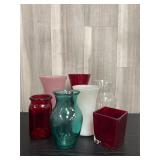 Glass vases lot