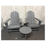POLYWOOD Vineyard 3-Piece Adirondack Set