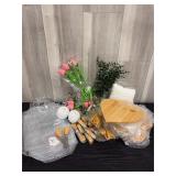 Wedding heart cutting board gift bag sets (10)
