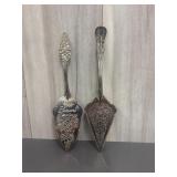 Pair of vintage pie server
