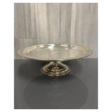 vintage Leonard silver-plated cake stand