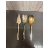 vintage silverplate hostess and serving utensils