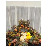 Autumn pear wreath & large Autumn garland