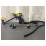 Lot of various sized clamps