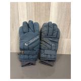 vintage blue GORE-TEX winter snow and ski gloves