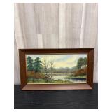 vintage Field & Stream painting