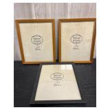 vintage Reliance Picture Frame Co. #74 wood docume