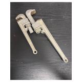 Pair of vintage pipe wrenches