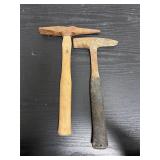 Pair of vintage mason's hammers