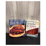 Pair of Smoke bbq cookbooks
