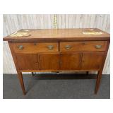 antique Federal-style wooden sideboard