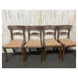 Set of 4 vintage style dining chairs